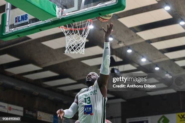 Johan Passave Ducteil of Nanterre during the Pro A match between Nanterre 92 and Monaco on January 21, 2018 in Nanterre, France.