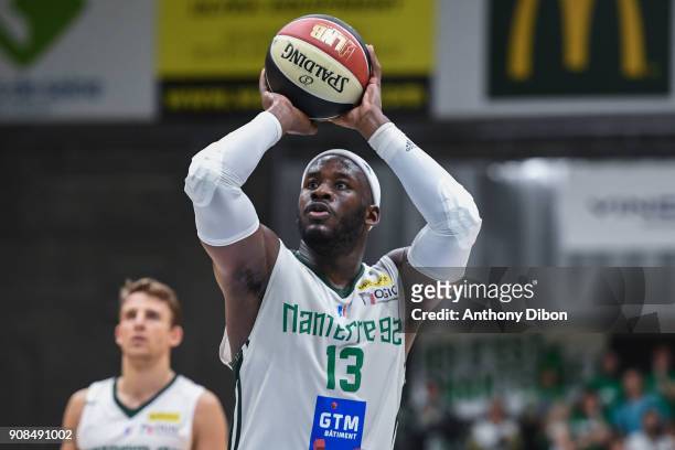 Johan Passave Ducteil of Nanterre during the Pro A match between Nanterre 92 and Monaco on January 21, 2018 in Nanterre, France.