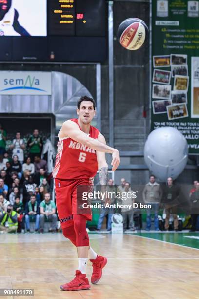 Paul Lacombe of Monaco during the Pro A match between Nanterre 92 and Monaco on January 21, 2018 in Nanterre, France.