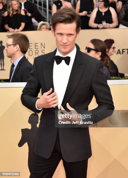 Actor Matt Smith attends the 24th Annual Screen Actors Guild Awards at The Shrine Auditorium on January 21, 2018 in Los Angeles, California.