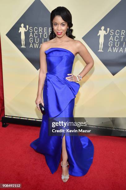 Actor Susan Kelechi Watson attends the 24th Annual Screen Actors Guild Awards at The Shrine Auditorium on January 21, 2018 in Los Angeles,...