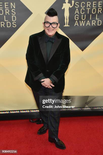 Actor Lea DeLaria attends the 24th Annual Screen Actors Guild Awards at The Shrine Auditorium on January 21, 2018 in Los Angeles, California.