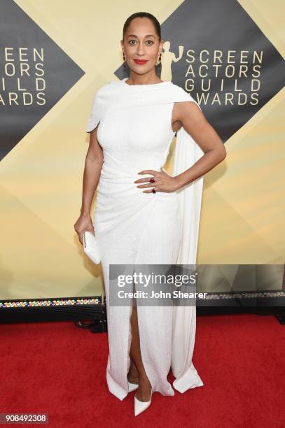 Actor Tracee Ellis Ross attends the 24th Annual Screen Actors Guild Awards at The Shrine Auditorium on January 21, 2018 in Los Angeles, California.