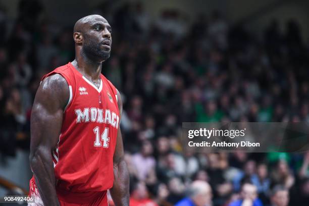 Georgi Jospeh of Monaco during the Pro A match between Nanterre 92 and Monaco on January 21, 2018 in Nanterre, France.