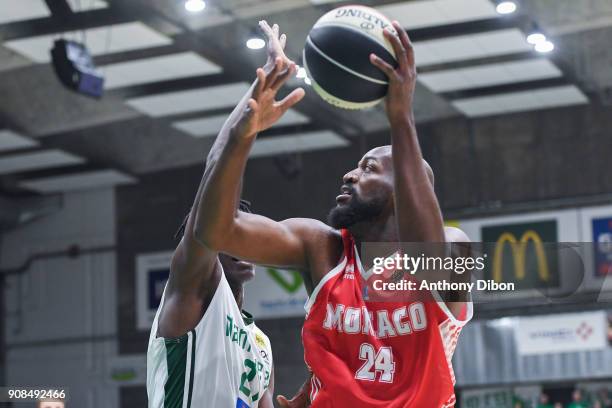 Ali Traore of Monaco during the Pro A match between Nanterre 92 and Monaco on January 21, 2018 in Nanterre, France.