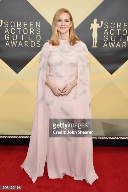 Actor Laura Linney attends the 24th Annual Screen Actors Guild Awards at The Shrine Auditorium on January 21, 2018 in Los Angeles, California.