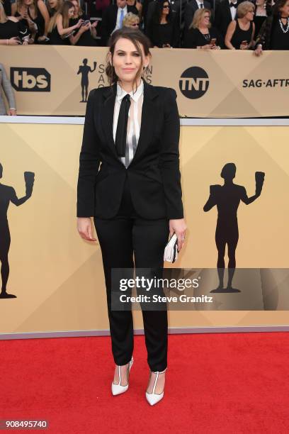 Actor Clea DuVall attends the 24th Annual Screen Actors Guild Awards at The Shrine Auditorium on January 21, 2018 in Los Angeles, California.