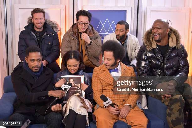 The cast of 'Sorry to Bother You' attends the Acura Studio at Sundance Film Festival 2018 on January 21, 2018 in Park City, Utah.