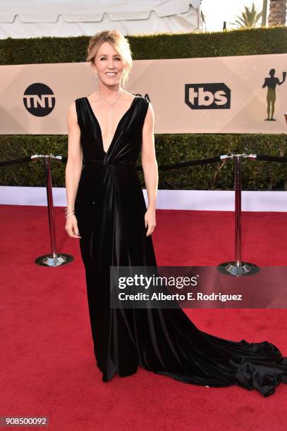 Actor Felicity Huffman attends the 24th Annual Screen Actors Guild Awards at The Shrine Auditorium on January 21, 2018 in Los Angeles, California....