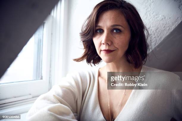 Maggie Gyllenhaal from the film 'The Kindergarten Teacher' poses for a portrait in the YouTube x Getty Images Portrait Studio at 2018 Sundance Film...