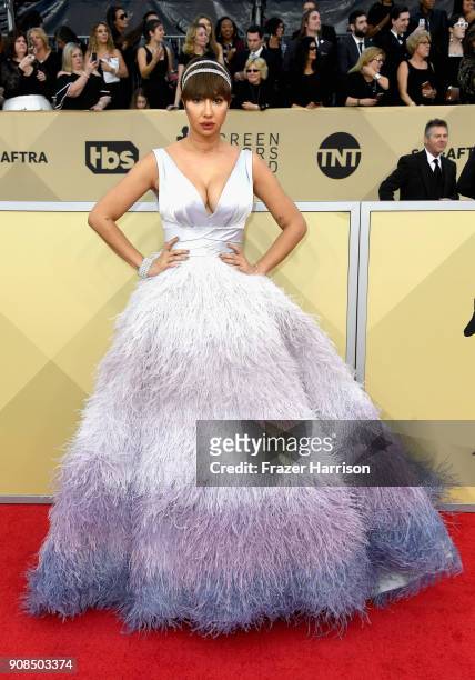 Actor Jackie Cruz attends the 24th Annual Screen Actors Guild Awards at The Shrine Auditorium on January 21, 2018 in Los Angeles, California.