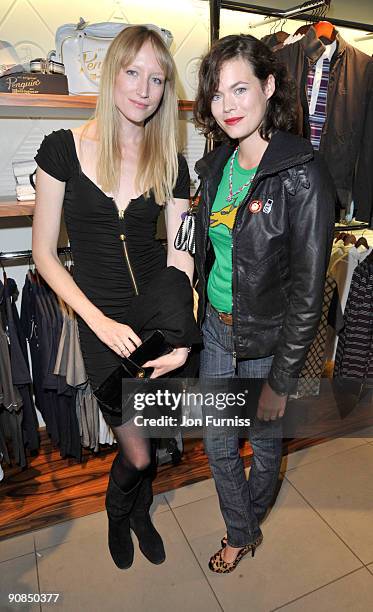 Jade Parfitt and Jasmine Guinness attends the launch party for Original Penguin on September 15, 2009 in London, England.