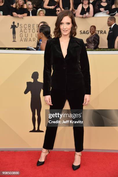 Actor Julie Lake attends the 24th Annual Screen Actors Guild Awards at The Shrine Auditorium on January 21, 2018 in Los Angeles, California.