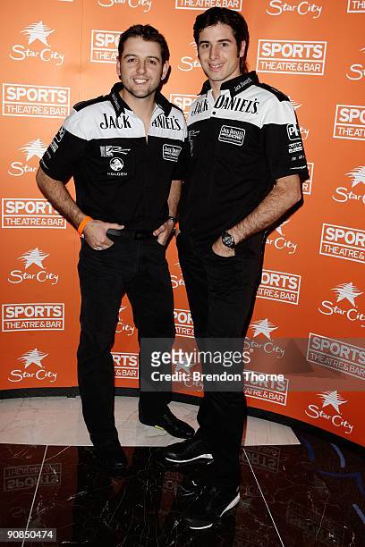 Todd Kelly and Rick Kelly arrive for the official launch of Sports Theatre at Star City on September 16, 2009 in Sydney, Australia.
