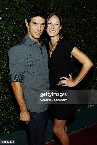 Melrose Place" Actor Michael Rady arrives with fiance Actress Rachael Kemery to Michael Moore's new film "Capitalism A Love Story" at the Academy of...