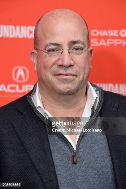 President of CNN Jeff Zucker attends the "RBG" Premiere during the 2018 Sundance Film Festival at The Marc Theatre on January 21, 2018 in Park City,...