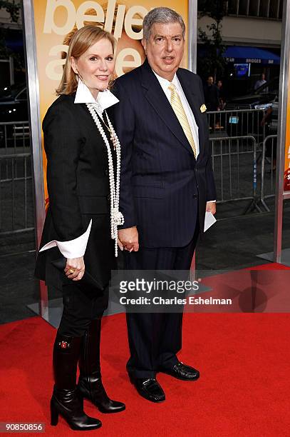 Composer Marvin Hamlisch and wife Terre Blair attend the "The Informant" benefit screening at the Ziegfeld Theatre on September 15, 2009 in New York...