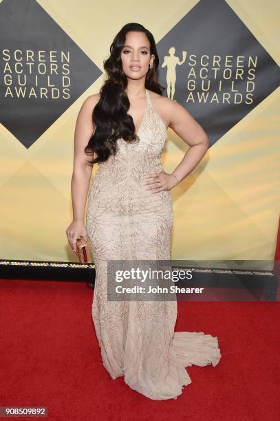 Actor Dascha Polanco attends the 24th Annual Screen Actors Guild Awards at The Shrine Auditorium on January 21, 2018 in Los Angeles, California.