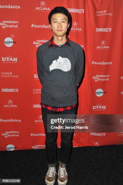 Director Bing Liu attends the "Minding The Gap" Premiere during the 2018 Sundance Film Festival at Egyptian Theatre on January 21, 2018 in Park City,...