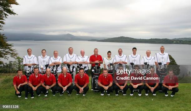 The Great Britain and Ireland Team Paul Simpson of England, Craig Matheson of Scotland, James Lee of Wales, Andrew Barnett of Wales, Paul Wesselingh...