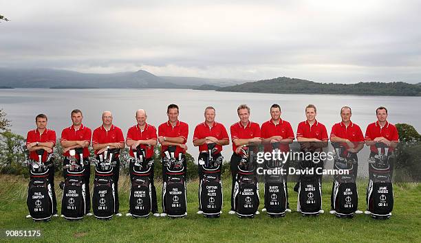 The Great Britain and Ireland Team Paul Simpson of England, Craig Matheson of Scotland, James Lee of Wales, Andrew Barnett of Wales, Paul Wesselingh...