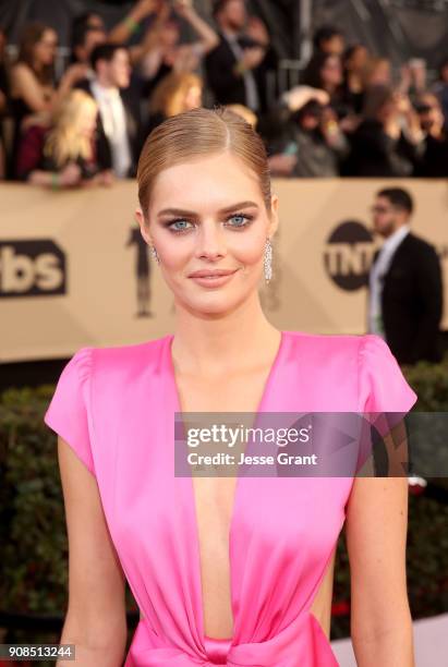 Actor Samara Weaving attends the 24th Annual Screen Actors Guild Awards at The Shrine Auditorium on January 21, 2018 in Los Angeles, California.