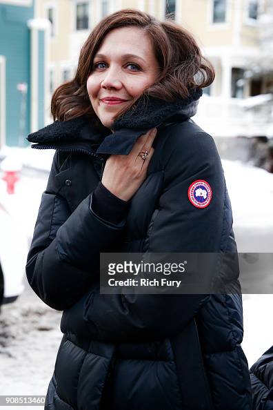 Actor Maggie Gyllenhaal wears Canada Goose at the 2018 Sundance Film ...