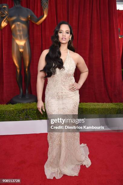 Actor Dascha Polanco attends the 24th Annual Screen Actors Guild Awards at The Shrine Auditorium on January 21, 2018 in Los Angeles, California....