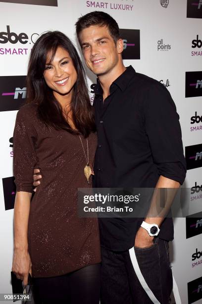 Lisa Mae and Rick Malambri attend Mi-6 Nightclub Grand Opening Party on September 15, 2009 in West Hollywood, California.