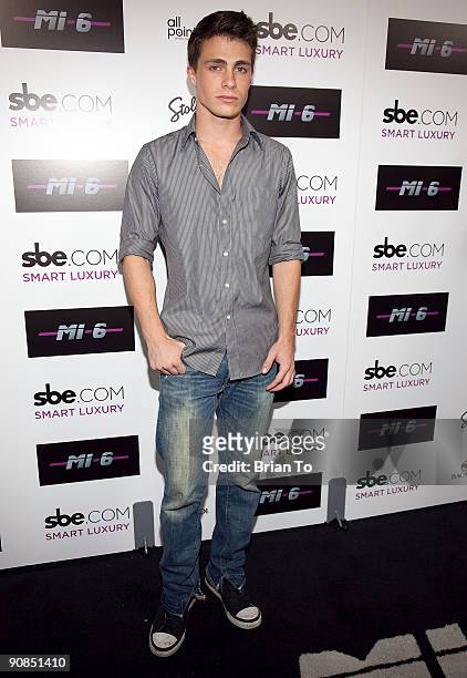 Colton Haynes attends Mi-6 Nightclub Grand Opening Party on September 15, 2009 in West Hollywood, California.