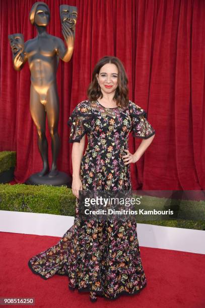 Actor Maya Rudolph attends the 24th Annual Screen Actors Guild Awards at The Shrine Auditorium on January 21, 2018 in Los Angeles, California....