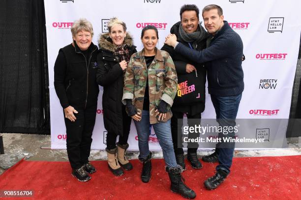 Kathy Wolfe, Frances Wallace, Outfest director of programming Lucy Mukerjee-Brown, Paul Struthers and producer Christopher Racster attends Outfest...
