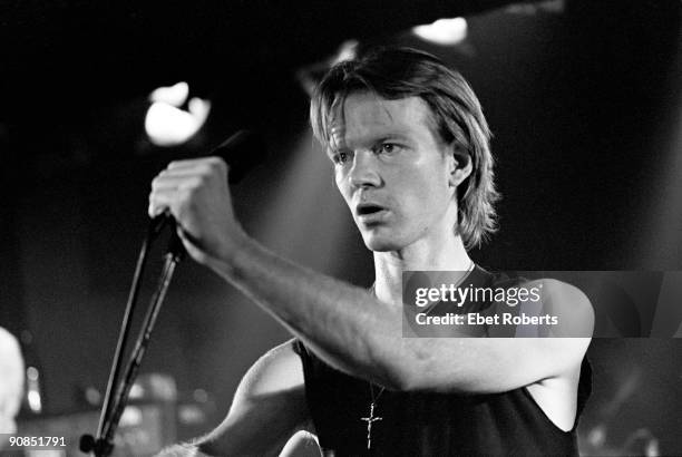 Jim Carroll performs on stage at Trax in New York City on June 26,1980.