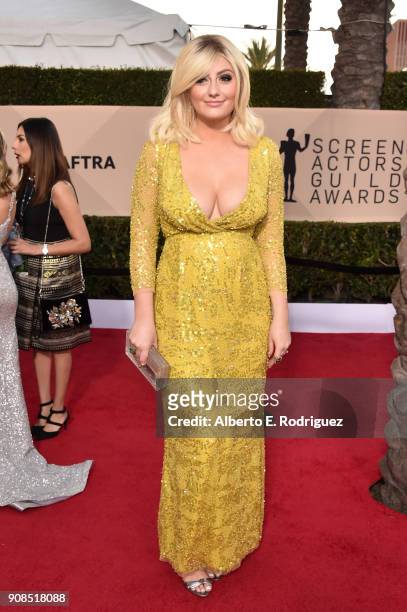 Actor Francesca Curran attends the 24th Annual Screen Actors Guild Awards at The Shrine Auditorium on January 21, 2018 in Los Angeles, California....
