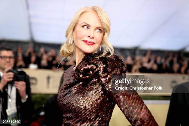 Actor Nicole Kidman attends the 24th Annual Screen Actors Guild Awards at The Shrine Auditorium on January 21, 2018 in Los Angeles, California....