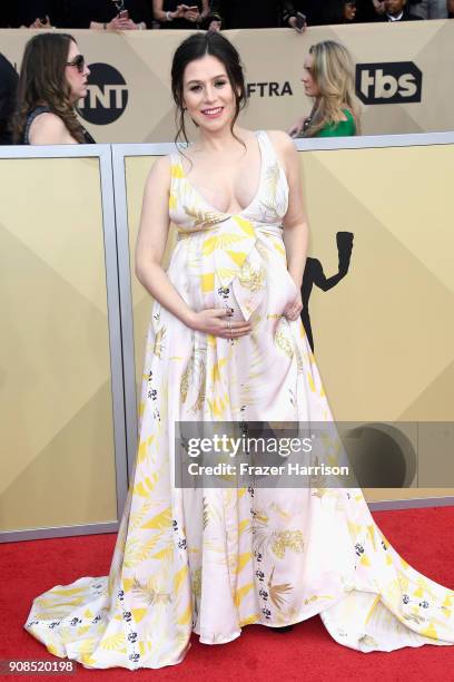 Actor Yael Stone attends the 24th Annual Screen Actors Guild Awards at The Shrine Auditorium on January 21, 2018 in Los Angeles, California.