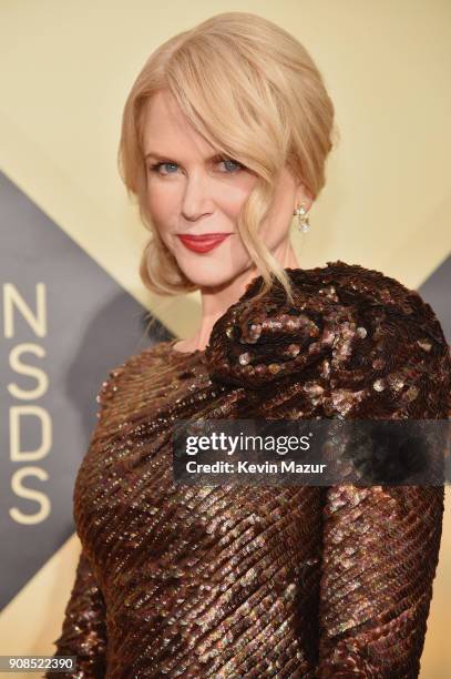 Actor Nicole Kidman attends the 24th Annual Screen Actors Guild Awards at The Shrine Auditorium on January 21, 2018 in Los Angeles, California....