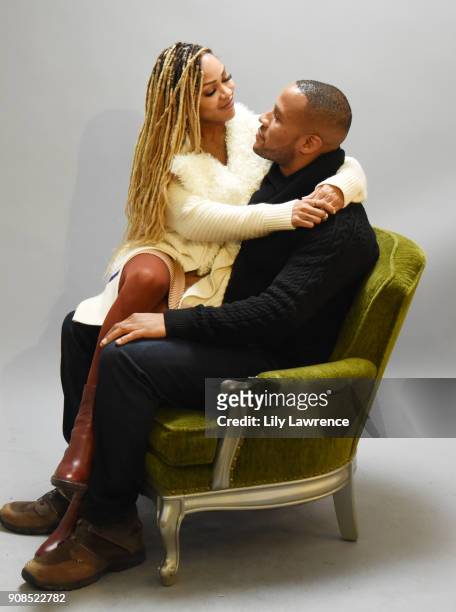 Actor Meagan Good and DeVon Franklin attend Facebook SEEN Program Panel during the 2018 Sundance Film Festival at Buona Vita on January 21, 2018 in...