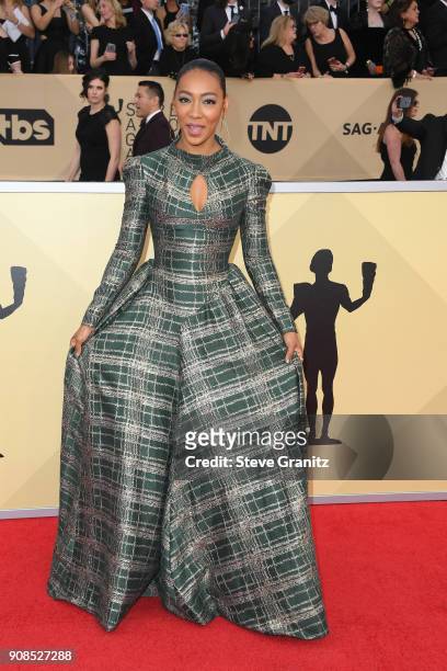 Actor Betty Gabriel attends the 24th Annual Screen Actors Guild Awards at The Shrine Auditorium on January 21, 2018 in Los Angeles, California.