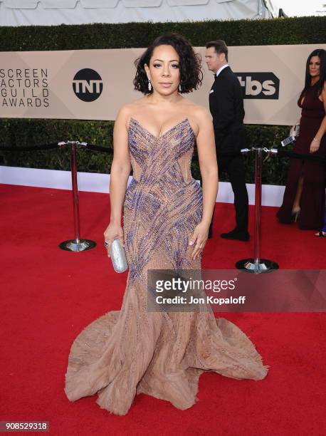Actor Selenis Leyva attends the 24th Annual Screen Actors Guild Awards at The Shrine Auditorium on January 21, 2018 in Los Angeles, California.
