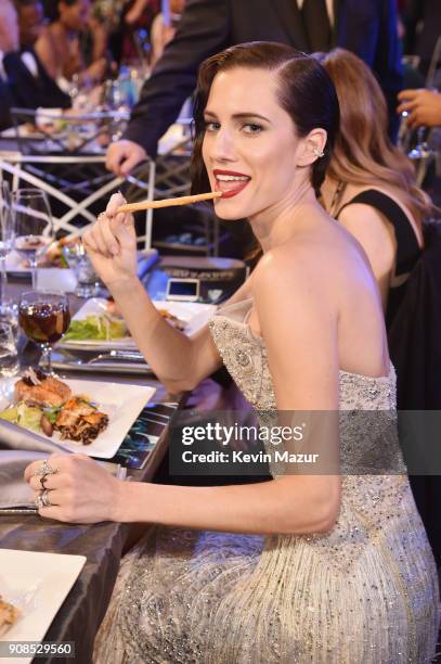 Actor Allison Williams attends the 24th Annual Screen Actors Guild Awards at The Shrine Auditorium on January 21, 2018 in Los Angeles, California....