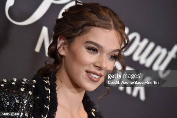 Actress/singer Hailee Steinfeld arrives at the Lip Sync Battle LIVE: A Michael Jackson Celebration at Dolby Theatre on January 18, 2018 in Hollywood,...