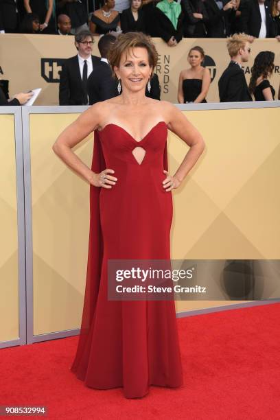 President Gabrielle Carteris attends the 24th Annual Screen Actors Guild Awards at The Shrine Auditorium on January 21, 2018 in Los Angeles,...