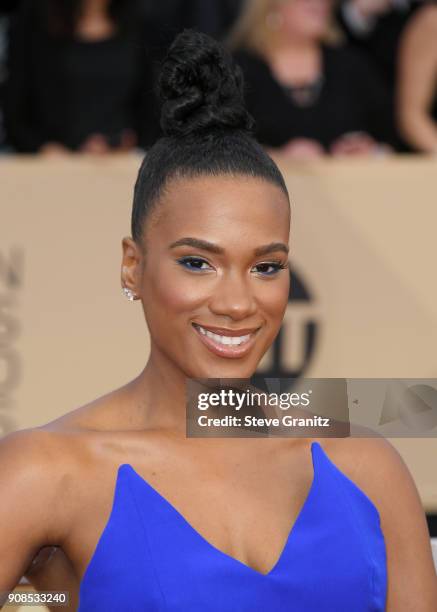 Actor Vicky Jeudy attends the 24th Annual Screen Actors Guild Awards at The Shrine Auditorium on January 21, 2018 in Los Angeles, California.