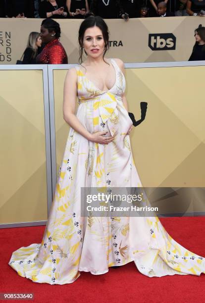 Actor Yael Stone attends the 24th Annual Screen Actors Guild Awards at The Shrine Auditorium on January 21, 2018 in Los Angeles, California.