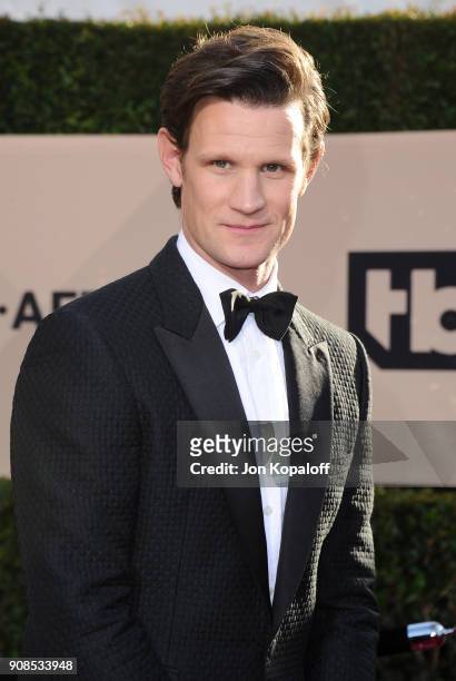 Actor Matt Smith attends the 24th Annual Screen Actors Guild Awards at The Shrine Auditorium on January 21, 2018 in Los Angeles, California.