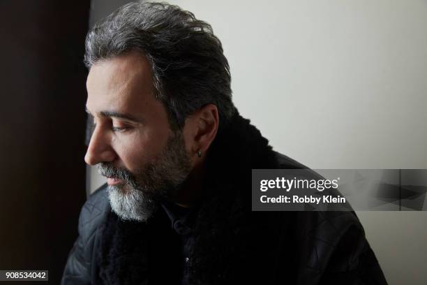 Director Talal Derki from the film 'Of Fathers And Sons' poses for a portrait at the YouTube x Getty Images Portrait Studio at 2018 Sundance Film...