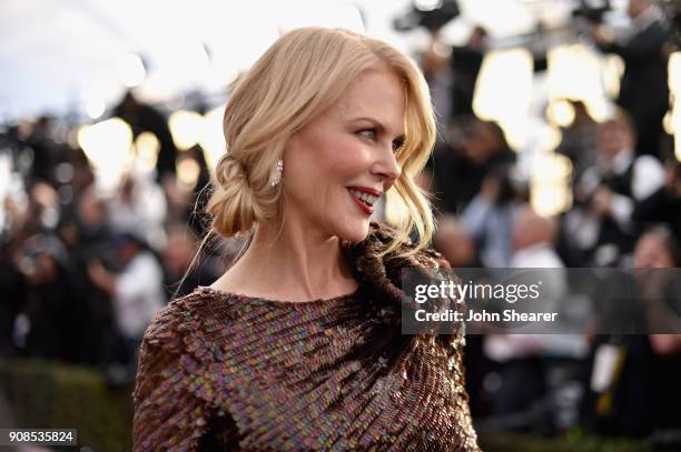 Actor Nicole Kidman attends the 24th Annual Screen Actors Guild Awards at The Shrine Auditorium on January 21, 2018 in Los Angeles, California.