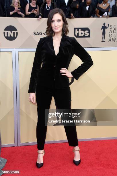 Julie Lake attends the 24th Annual Screen Actors Guild Awards at The Shrine Auditorium on January 21, 2018 in Los Angeles, California.