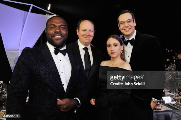 Actors Sam Richardson, Dan Bakkedahl, Sarah Sutherland, and Nelson Franklin attend the 24th Annual Screen Actors Guild Awards at The Shrine...